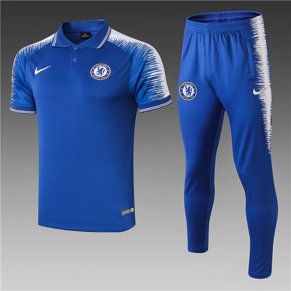 camiseta polo Chelsea baratas 2019 Azul